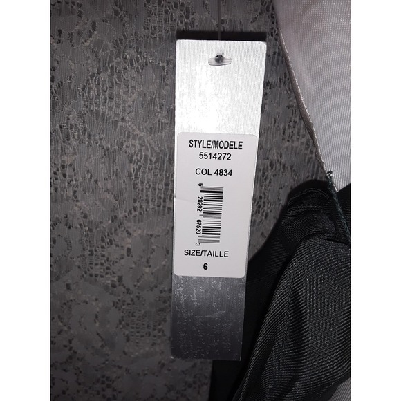 NWT Sz 6 Kay Unger New York Floral Printed Tea-Length Dress - Picture 4 of 10